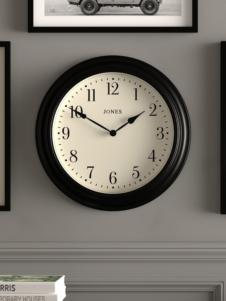 Jones Clocks Black A Classic Wall Clock - Image 1 of 4