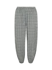 Yours Curve Grey Check Balloon Trousers - Image 5 of 6