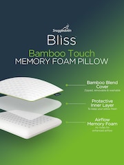 Snuggledown Medium Fill Bliss Bamboo Viscose Touch Memory Foam Pillow - Image 3 of 4