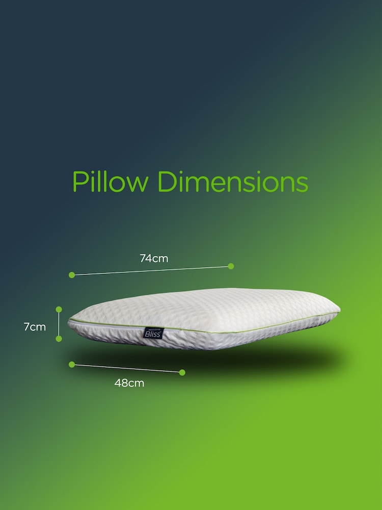 Snuggledown Medium Fill Bliss Bamboo Viscose Touch Memory Foam Pillow - Image 4 of 4
