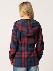 PixieGirl Petite Red Check Brushed Parka Jacket - Image 3 of 6