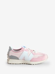 New Balance Pink 327 Trainers - Image 1 of 7