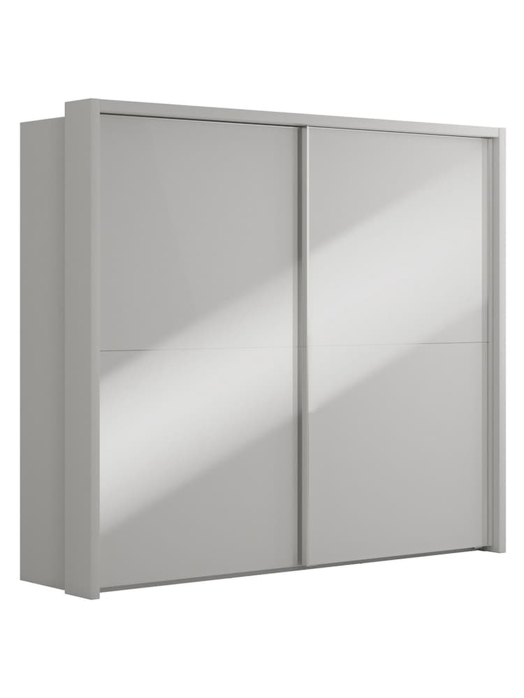 Wiemann Grey Peyton Glass Sliding 2.1m Sliding Semi Fitted Wardrobe - Image 2 of 6