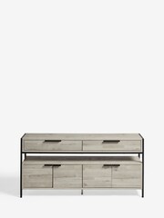 Grey Bronx Up to 65 inch, Soundbar Oak Effect TV Unit - Image 5 of 8