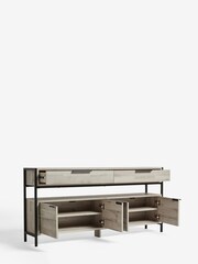 Grey Bronx Up to 65 inch, Soundbar Oak Effect TV Unit - Image 6 of 8