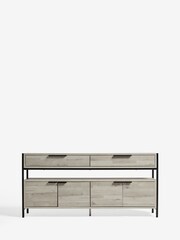 Grey Bronx Up to 65 inch, Soundbar Oak Effect TV Unit - Image 7 of 8