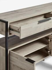 Grey Bronx Up to 65 inch, Soundbar Oak Effect TV Unit - Image 8 of 8