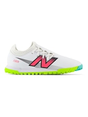 New Balance White Kids Furon Dispatch Astro Turf Ground v7+ Football Boots - Image 1 of 7