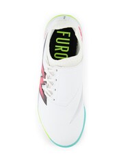New Balance White Kids Furon Dispatch Astro Turf Ground v7+ Football Boots - Image 7 of 7