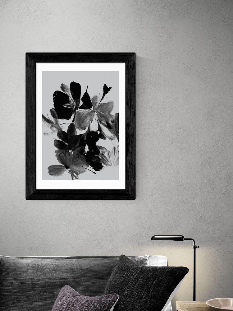 East End Prints Black Mono Botanical 11 Print by Dan Hobday - Image 1 of 4