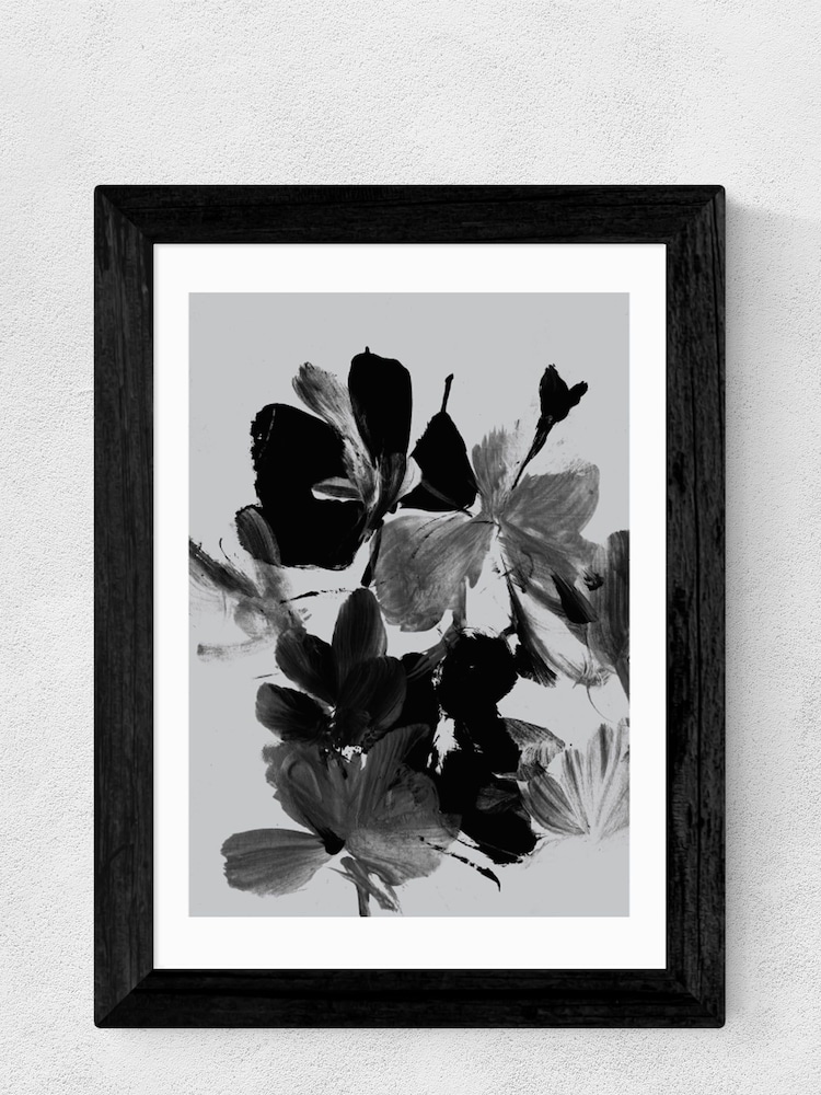 East End Prints Black Mono Botanical 11 Print by Dan Hobday - Image 4 of 4