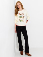 Joe Browns Darcie Dachshund Embroidered Jumper - Image 5 of 7