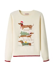Joe Browns Darcie Dachshund Embroidered Jumper - Image 7 of 7