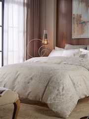 Vantona Cream Chafield Jacquard Duvet Cover and Pillowcase Set - Image 1 of 4