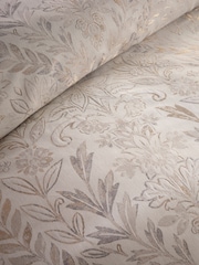 Vantona Cream Chafield Jacquard Duvet Cover and Pillowcase Set - Image 4 of 4