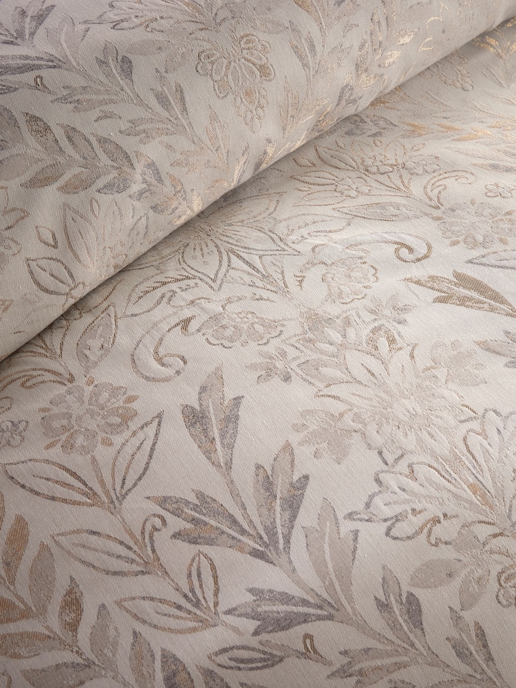 Vantona Cream Chafield Jacquard Duvet Cover and Pillowcase Set - Image 4 of 4
