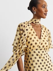 Joanna Hope White Maxi Long Sleeve Dress With Removable Scarf - Image 4 of 4