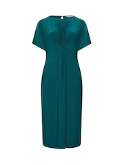 Yours Curve Blue London Knot Front Dress - Image 5 of 6