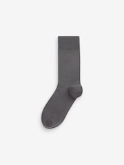 Grey 5 Pack Embroidered Lasting Fresh Socks - Image 4 of 8
