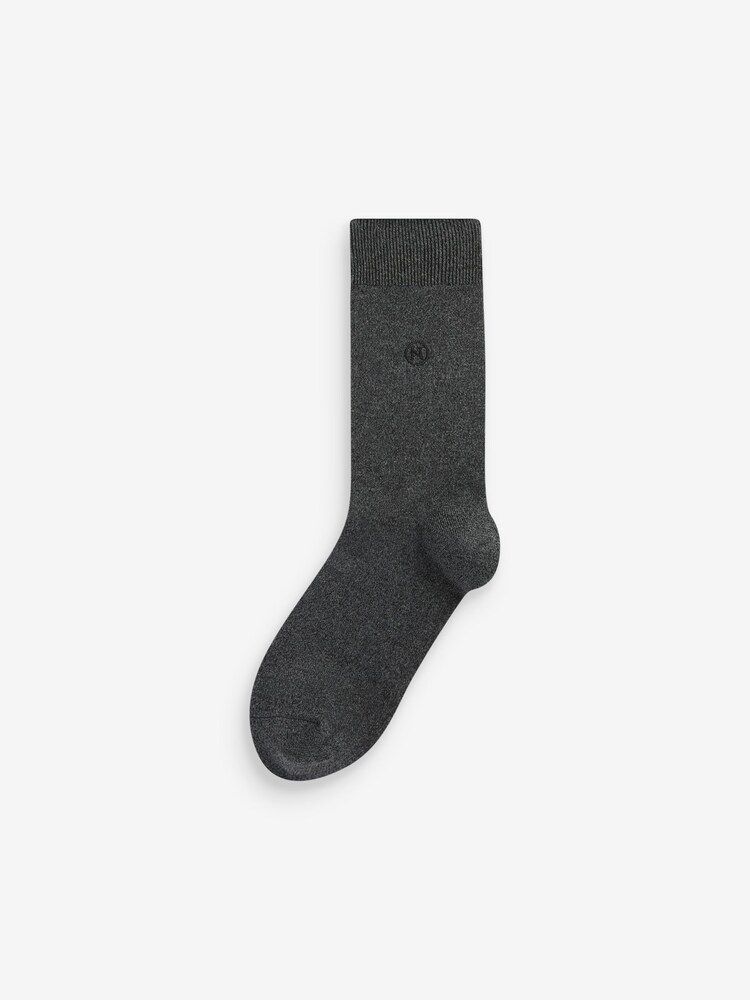 Gris - Chaussettes fraîches brodées durables - Image 5 of 8