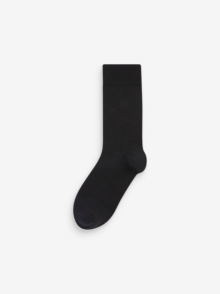 Gris - Chaussettes fraîches brodées durables - Image 6 of 8