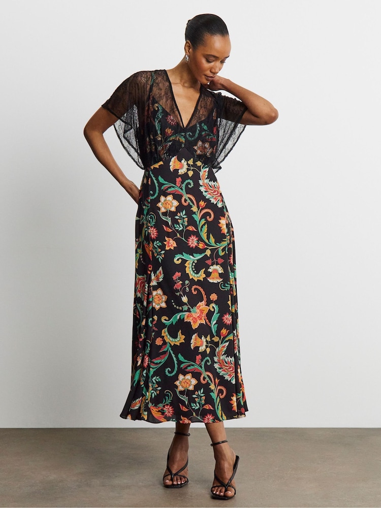 Joanna Hope Lace Sleeve Tea Dress - 4의 이미지 1