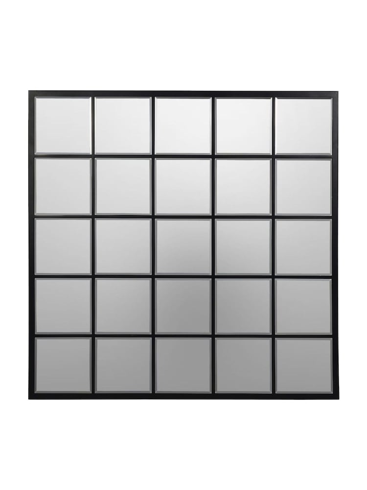 Libra Black Blakely Square Mirror - Image 2 of 4