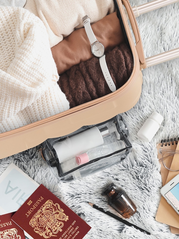 Set 2 Valigie Cabina Flight Knight 45x36x20 Cm - Omologate EasyJet, Leggere, 2 Ruote, Sottosella