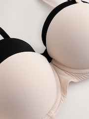 Victoria's Secret Pink Marzipan Nude/Black Strapless Multiway Push Up 2 Pack Bra - Image 5 of 8