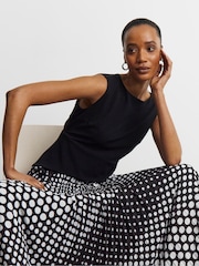 Joanna Hope White Sleeveless Jersey Mix Dress with Printed Chiffon Skirt - Image 4 of 4