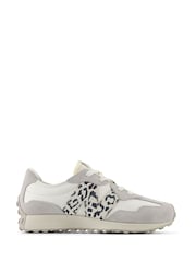 New Balance Grey Girls 327 Trainers - Image 1 of 8