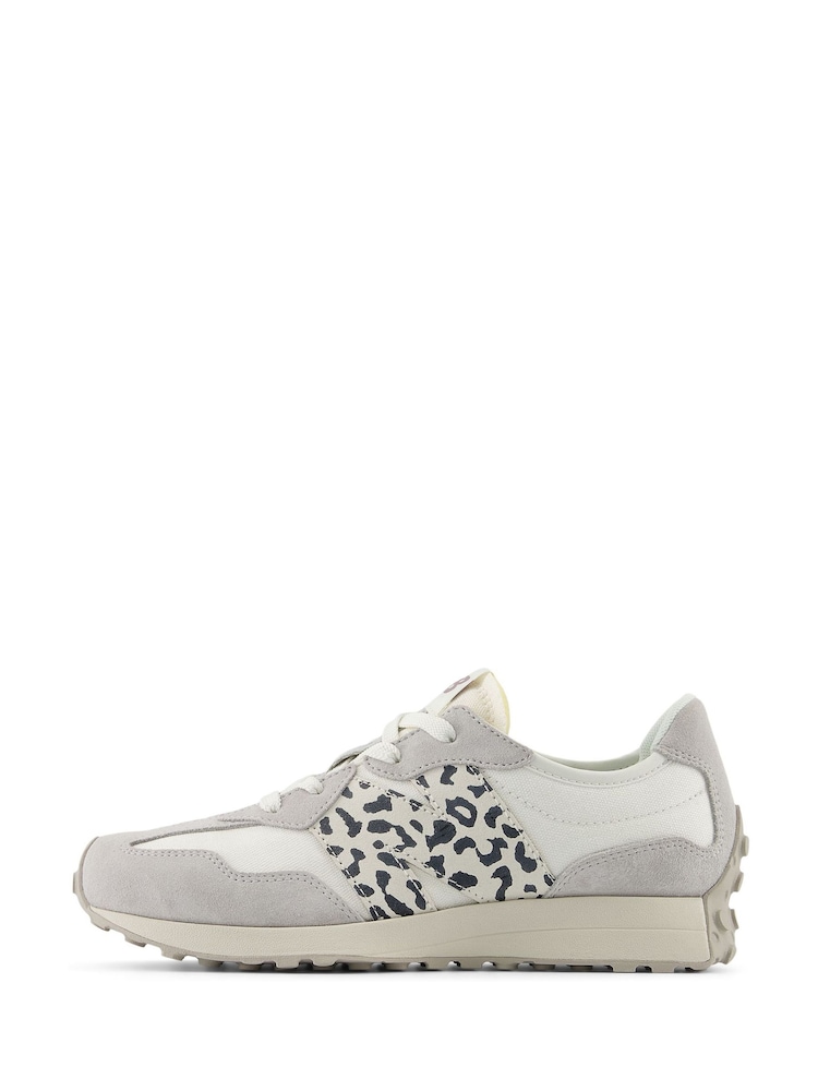 New Balance Grey Girls 327 Trainers - Image 2 of 8