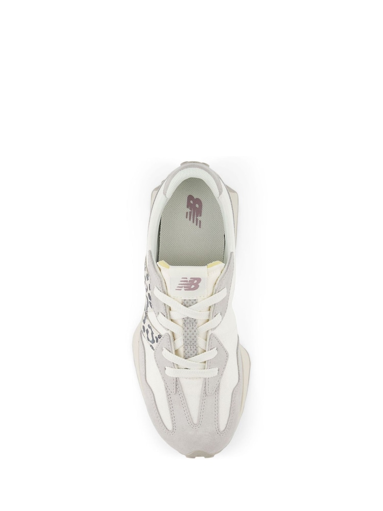 New Balance Grey Girls 327 Trainers - Image 7 of 8