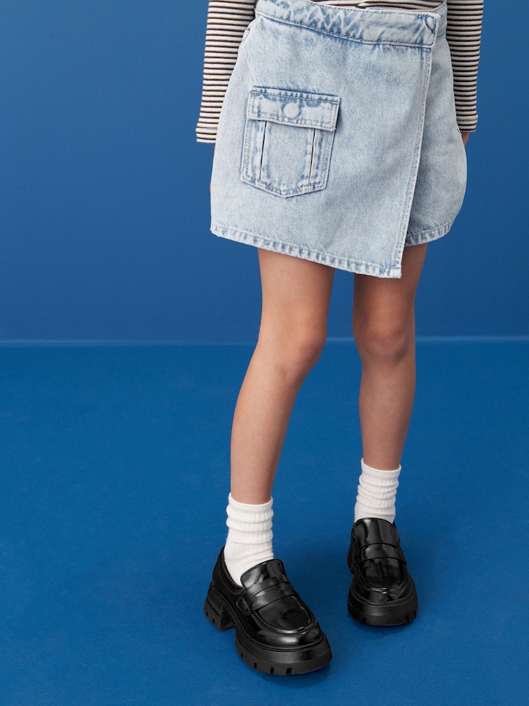 Black Patent Chunky School Shoes - Image 2 of 9