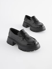 Black Patent Chunky School Shoes - Image 5 of 9