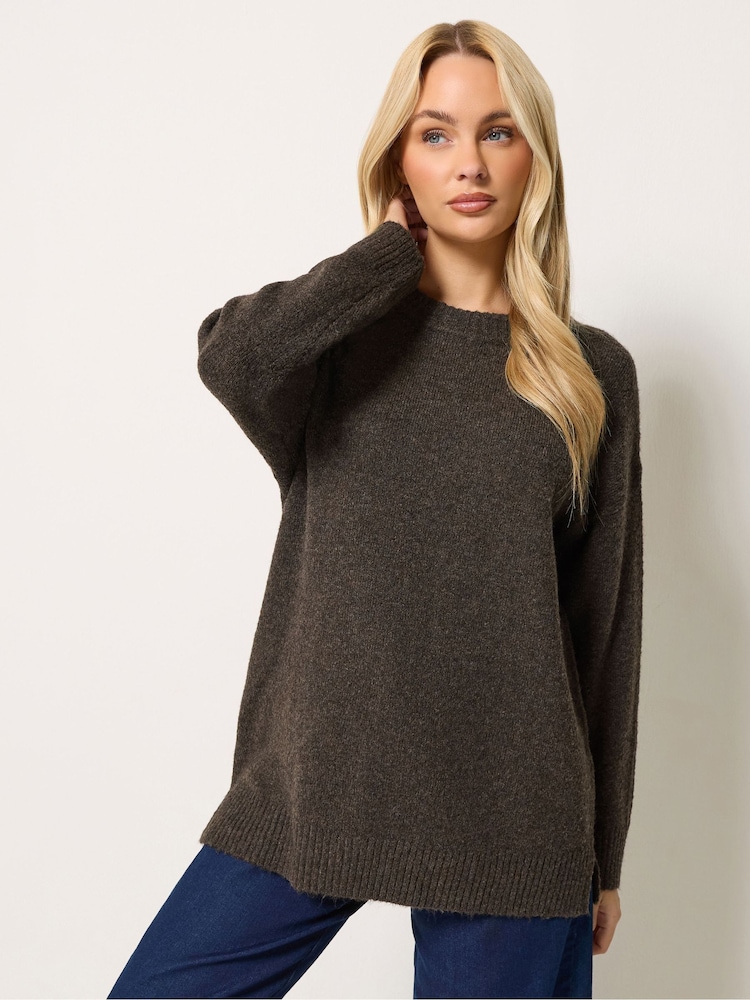 Brun - M&Co Rund  Jumper - Bild 1 av 6