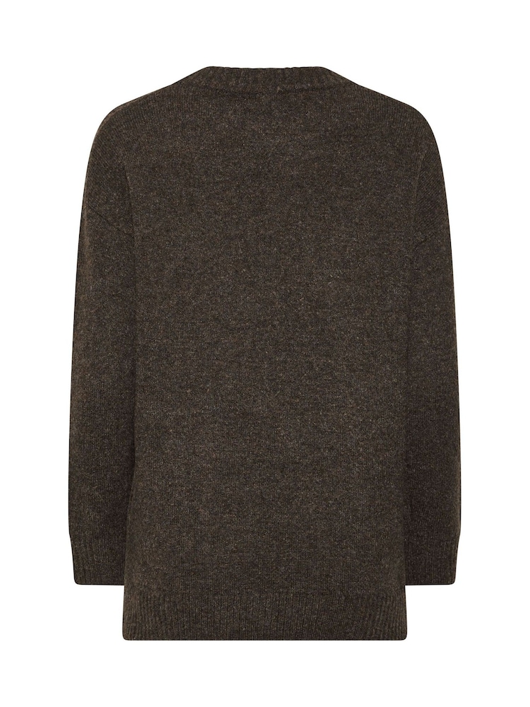 Brun - M&Co Rund  Jumper - Bild 6 av 6