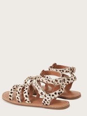 Monsoon Natural Leopard Cage Storm Sandals - Image 3 of 3