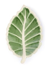 Sophie Allport Natural Leaf Stoneware Serving Platter - Image 2 of 2