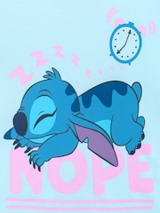 Character Blue Lilo And Stitch Short 100% Cotton Pyjamas - Image 4 of 7
