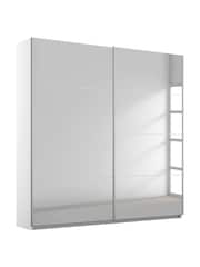 Rauch White Cameron Mirror 1.8m Sliding Semi-Fitted Wardrobe - Image 2 of 2