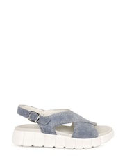 Gabor Blue Tangle Crossover Sandals - Image 1 of 5