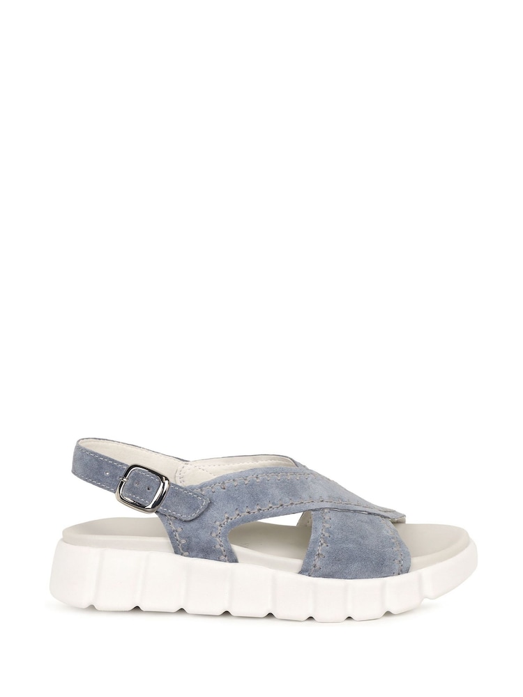 Gabor Blue Tangle Crossover Sandals - Image 1 of 5