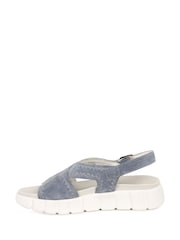 Gabor Blue Tangle Crossover Sandals - Image 2 of 5