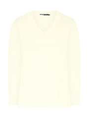 Yours Curve White Essential V-Neck Jumper - Image 5 of 6