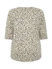 Кремовый - Henleys в горошек с защипами Yours Curve - Изображение 6 6