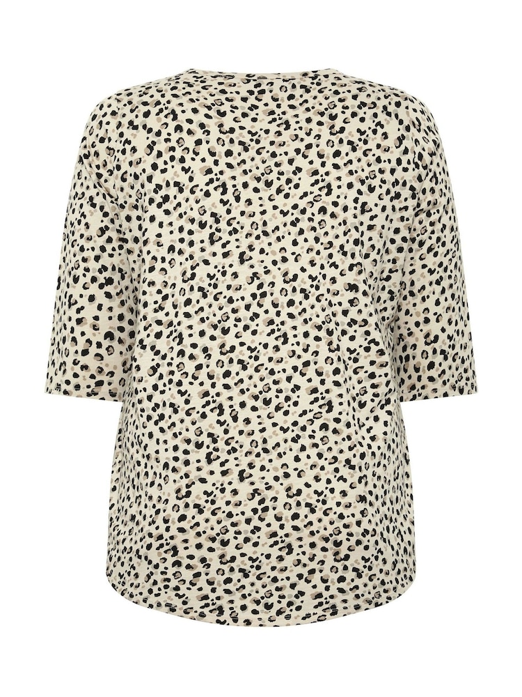 Кремовый - Henleys в горошек с защипами Yours Curve - Изображение 6 6