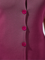 Yours Curve Red Limited Flare Hem Waistcoat - Image 4 of 6