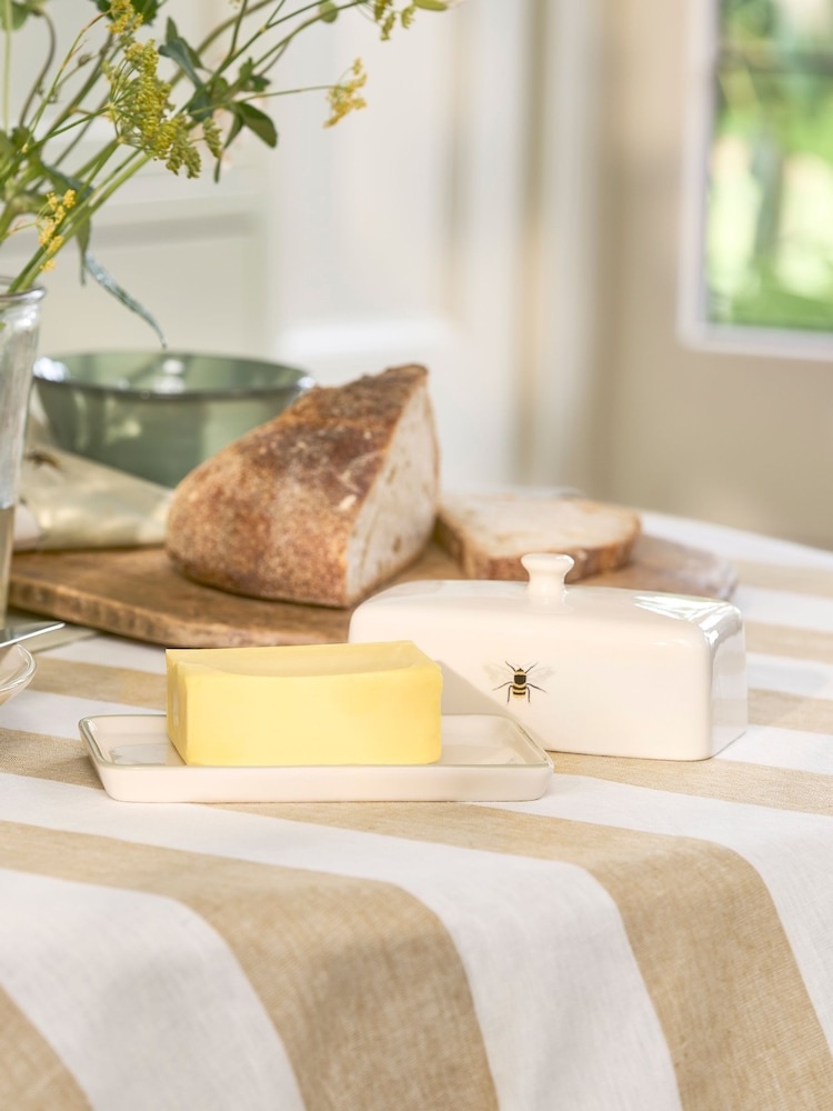 Sophie Allport Natural Bees Stoneware Butter Dish - Image 1 of 3