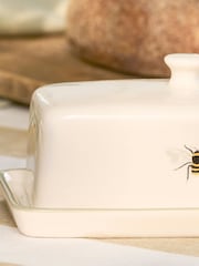 Sophie Allport Natural Bees Stoneware Butter Dish - Image 2 of 3